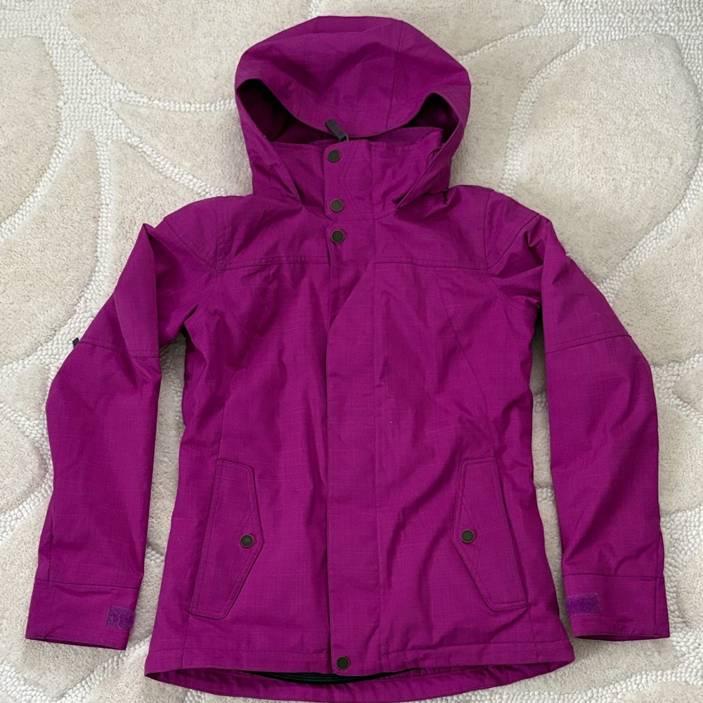 Vibrant Purple Hooded Jacket
